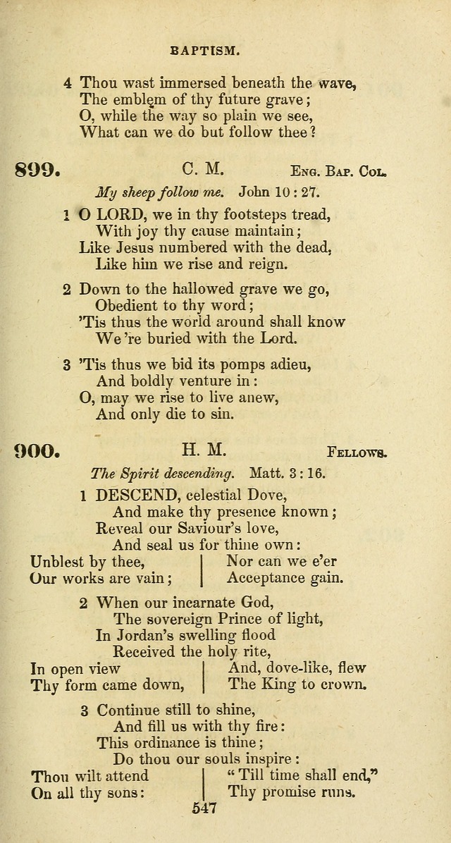 The Baptist Psalmody: a selection of hymns for the worship of God page 547