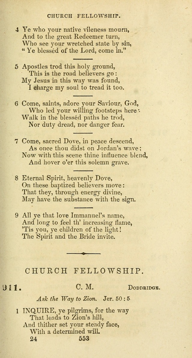 The Baptist Psalmody: a selection of hymns for the worship of God page 553