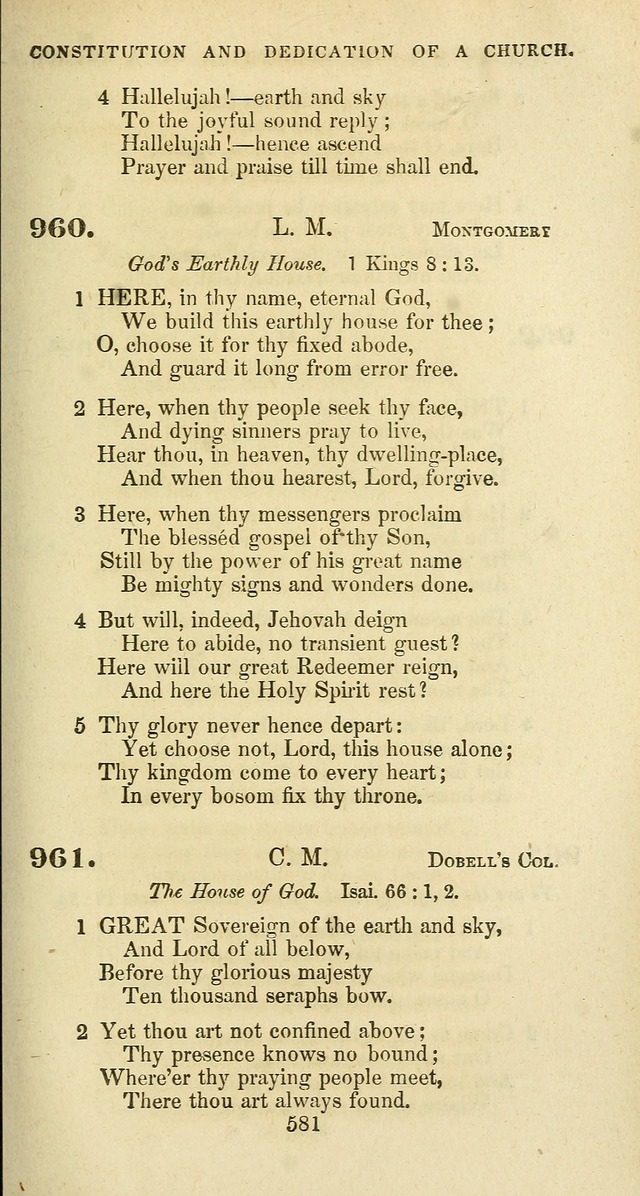 The Baptist Psalmody: a selection of hymns for the worship of God page 581