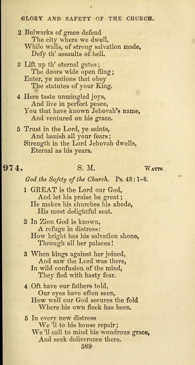 The Baptist Psalmody: a selection of hymns for the worship of God page 589