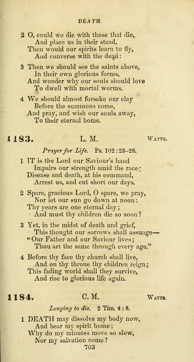 The Baptist Psalmody: a selection of hymns for the worship of God page 703