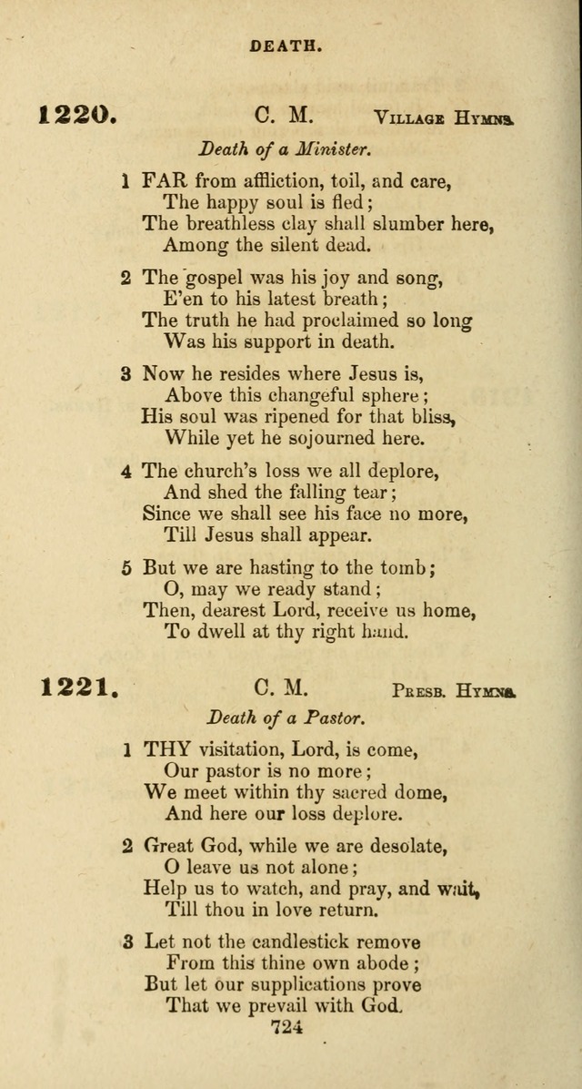 The Baptist Psalmody: a selection of hymns for the worship of God page 724