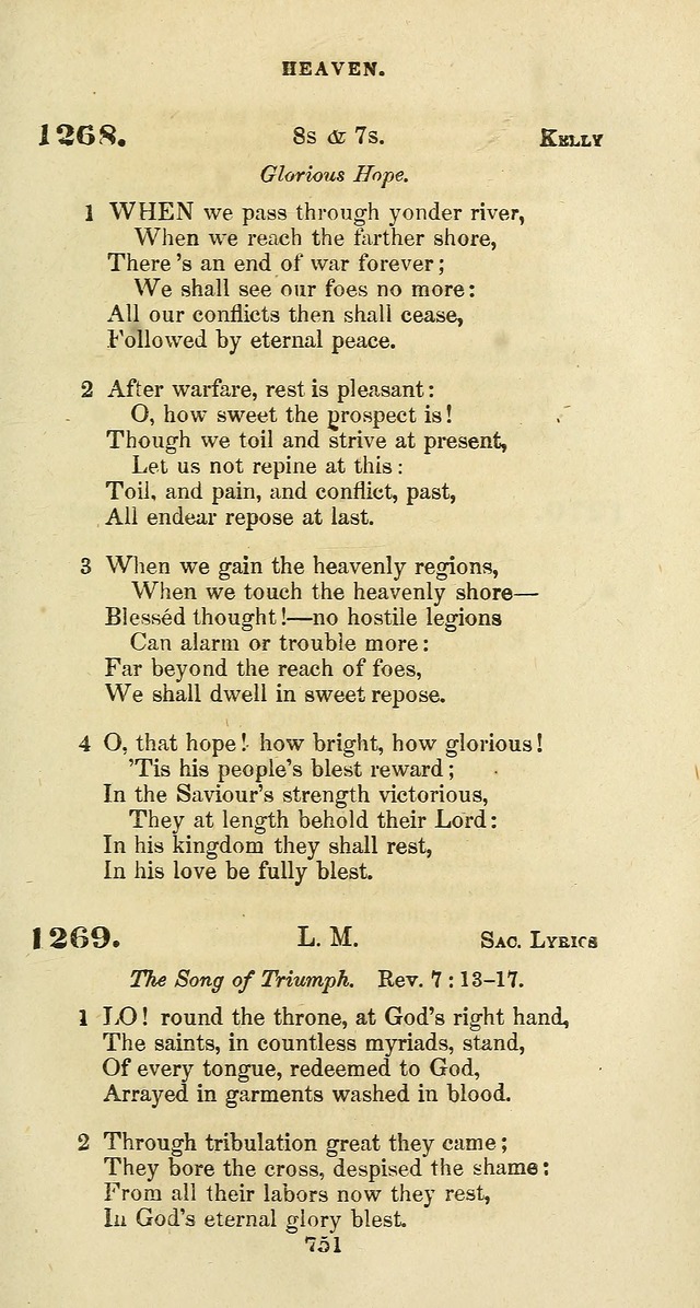 The Baptist Psalmody: a selection of hymns for the worship of God page 751