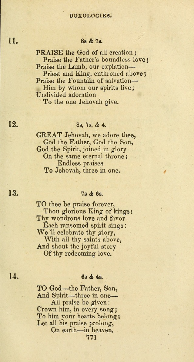 The Baptist Psalmody: a selection of hymns for the worship of God page 771