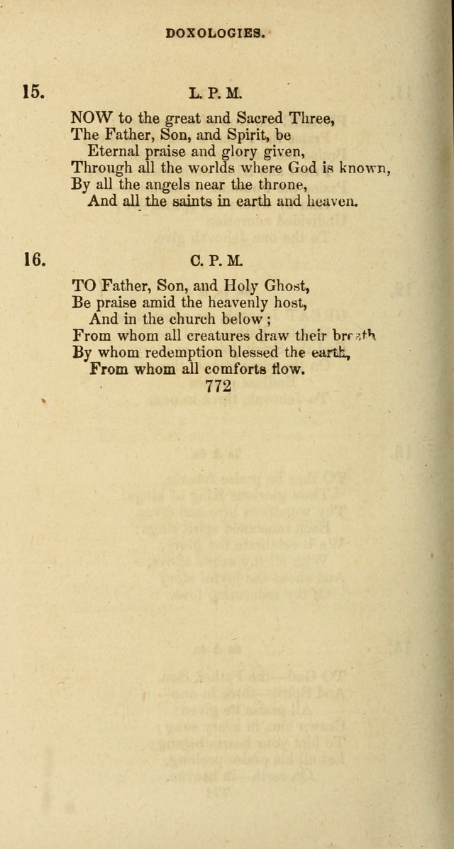 The Baptist Psalmody: a selection of hymns for the worship of God page 772