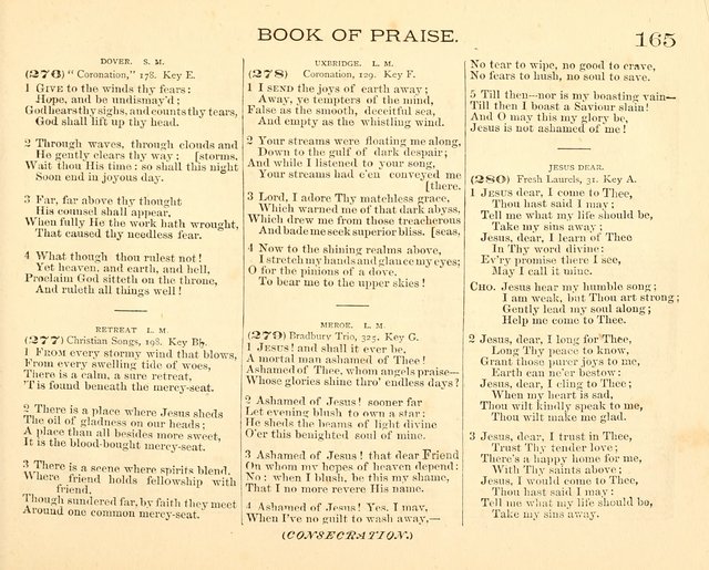 Book of Praise for the Sunday School: with hymns and tunes appropriate for the prayer meeting and the home circle page 168