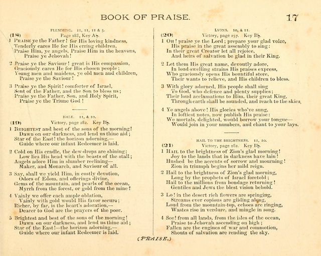 Book of Praise for the Sunday School: with hymns and tunes appropriate for the prayer meeting and the home circle page 20