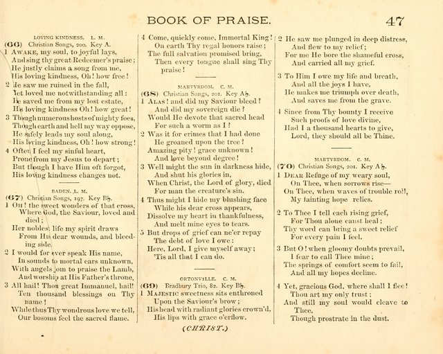 Book of Praise for the Sunday School: with hymns and tunes appropriate for the prayer meeting and the home circle page 50