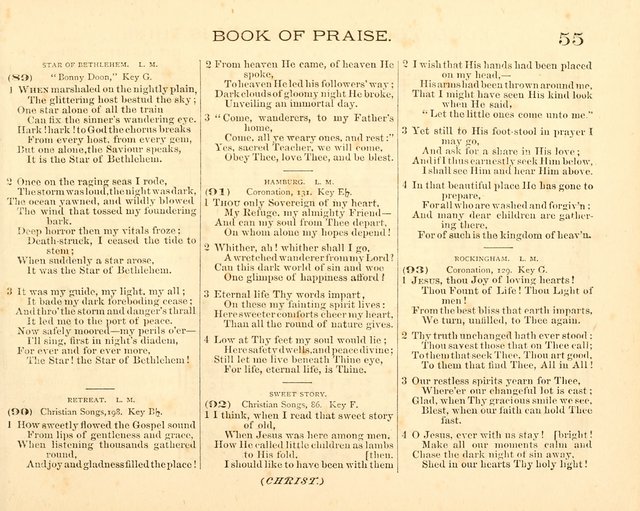 Book of Praise for the Sunday School: with hymns and tunes appropriate for the prayer meeting and the home circle page 58