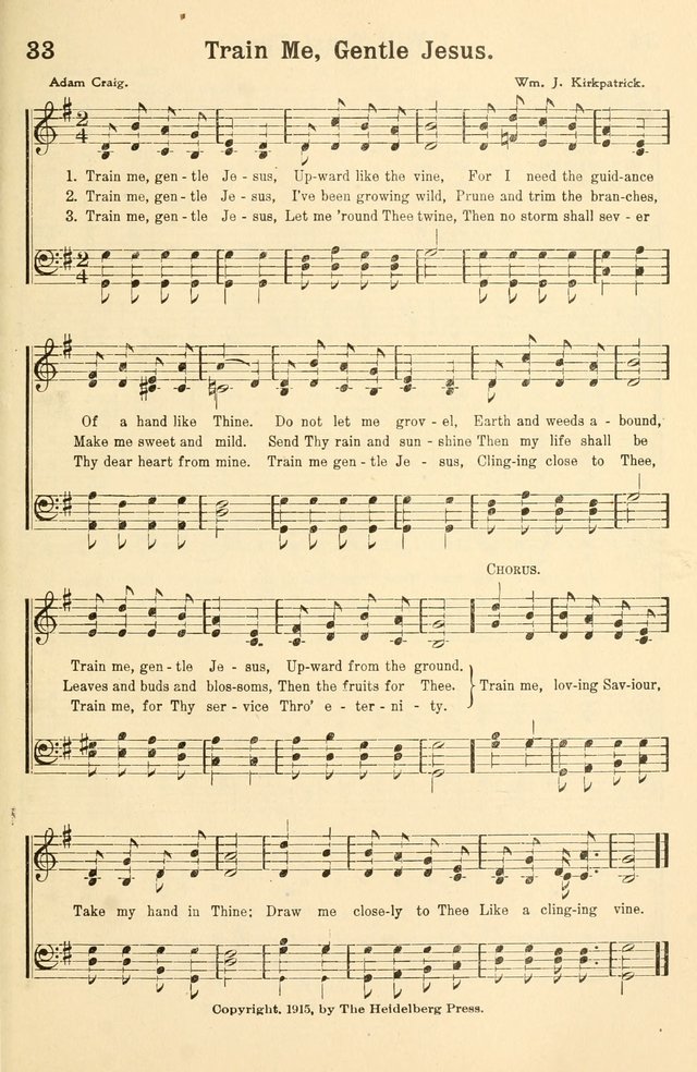 Beginner and Primary Songs: for use in Sunday School and the Home page 38