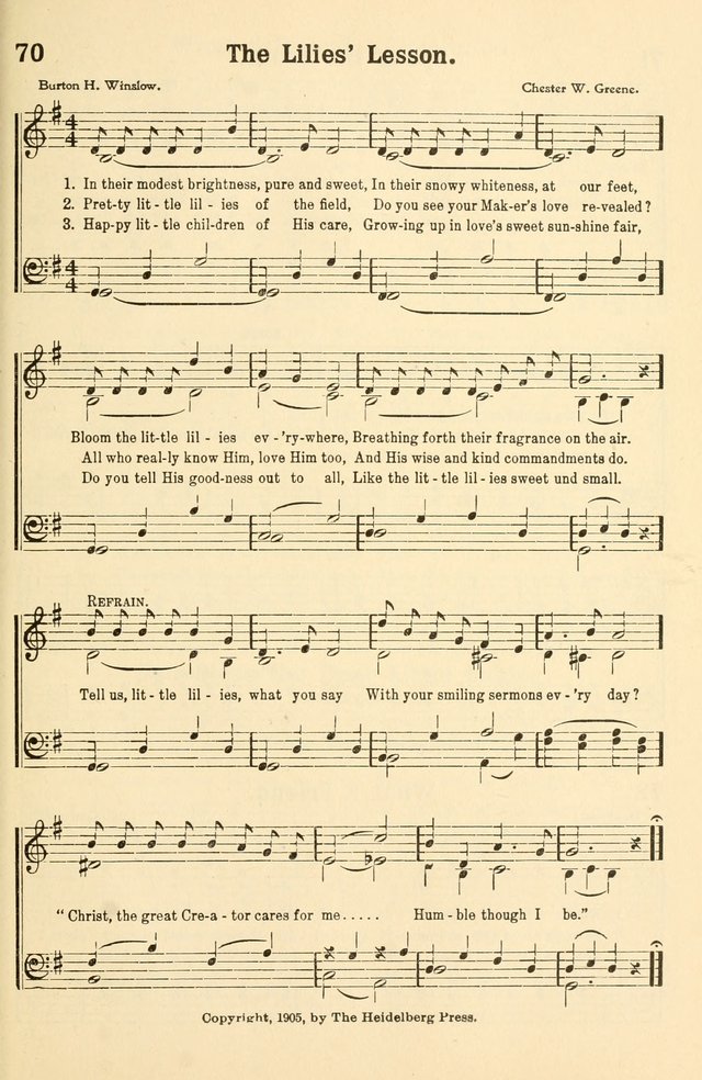 Beginner and Primary Songs: for use in Sunday School and the Home page 66