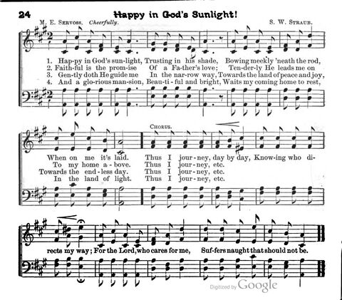 Beautiful Songs; a new and choice collection of songs for the sunday school. Also, a responsive service for each month in the year page 24