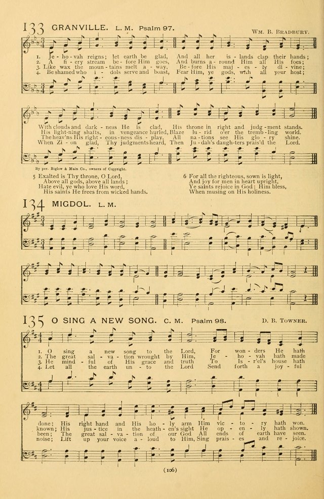 Bible Songs: consisting of selections from the Psalms set to music suitable for Sabbath Schools, prayer meetings, etc. page 106