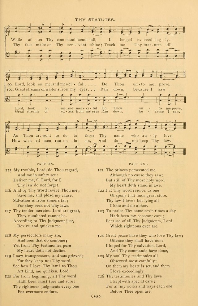 Bible Songs: consisting of selections from the Psalms set to music suitable for Sabbath Schools, prayer meetings, etc. page 141