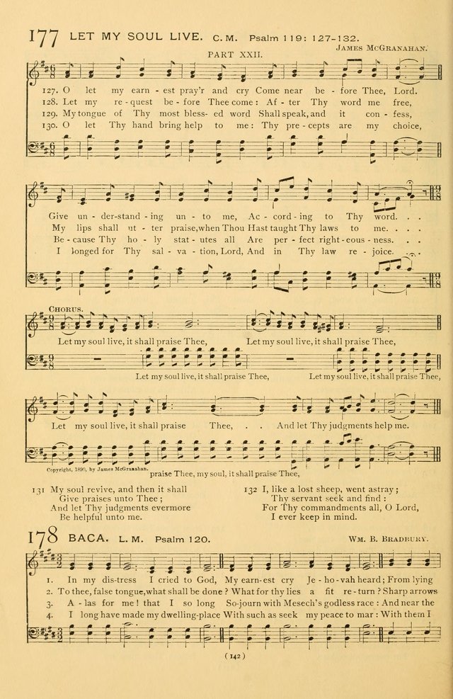 Bible Songs: consisting of selections from the Psalms set to music suitable for Sabbath Schools, prayer meetings, etc. page 142