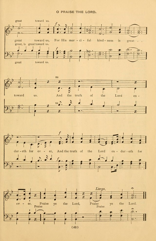 Bible Songs: consisting of selections from the Psalms set to music suitable for Sabbath Schools, prayer meetings, etc. page 187