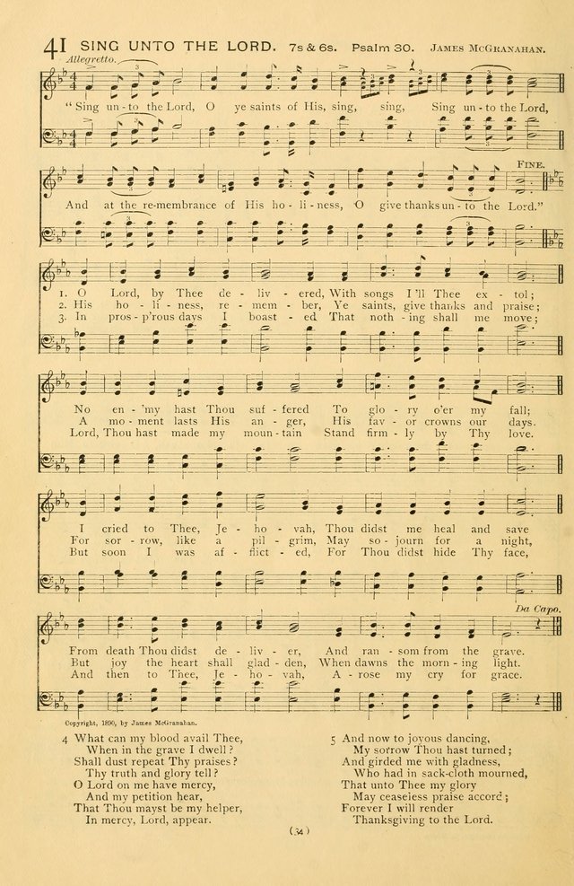 Bible Songs: consisting of selections from the Psalms set to music suitable for Sabbath Schools, prayer meetings, etc. page 34