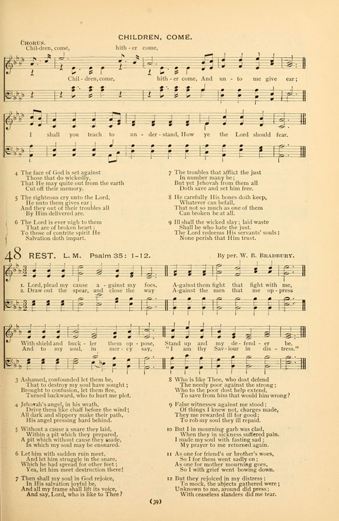 Bible Songs: consisting of selections from the Psalms set to music suitable for Sabbath Schools, prayer meetings, etc. page 35