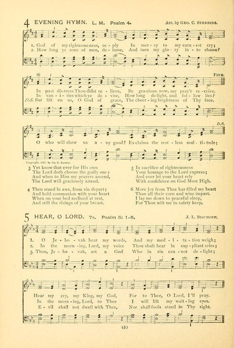 Bible Songs: consisting of selections from the Psalms set to music suitable for Sabbath Schools, prayer meetings, etc. page 4