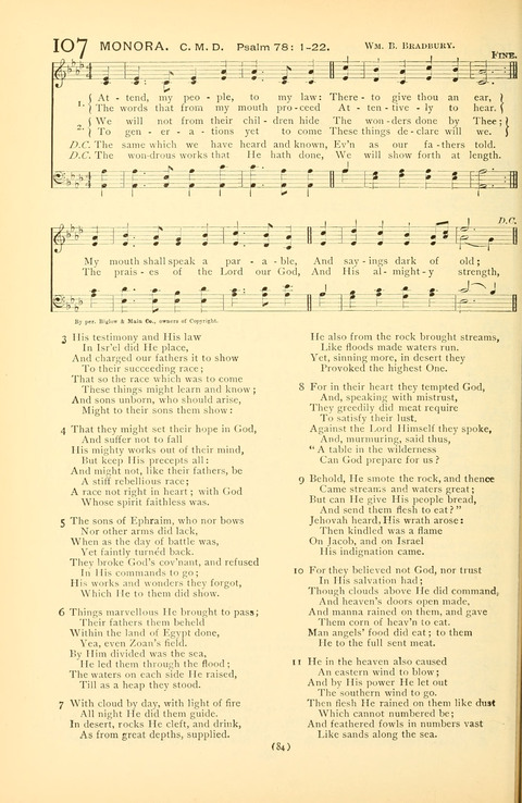 Bible Songs: consisting of selections from the Psalms set to music suitable for Sabbath Schools, prayer meetings, etc. page 64