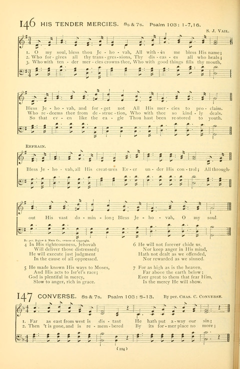 Bible Songs: consisting of selections from the Psalms set to music suitable for Sabbath Schools, prayer meetings, etc. page 94