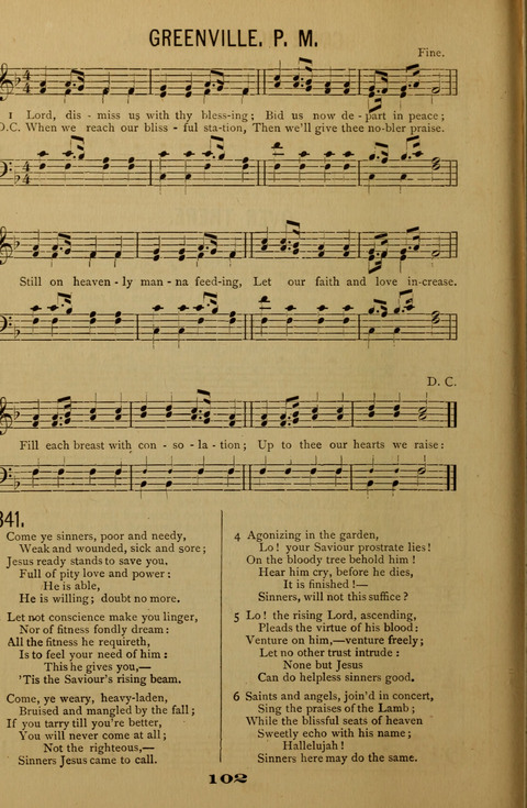 Bible School Echoes, and Sacred Hymns page 102