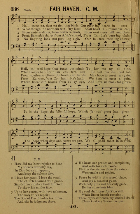 Bible School Echoes, and Sacred Hymns page 46