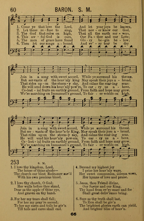 Bible School Echoes, and Sacred Hymns page 66