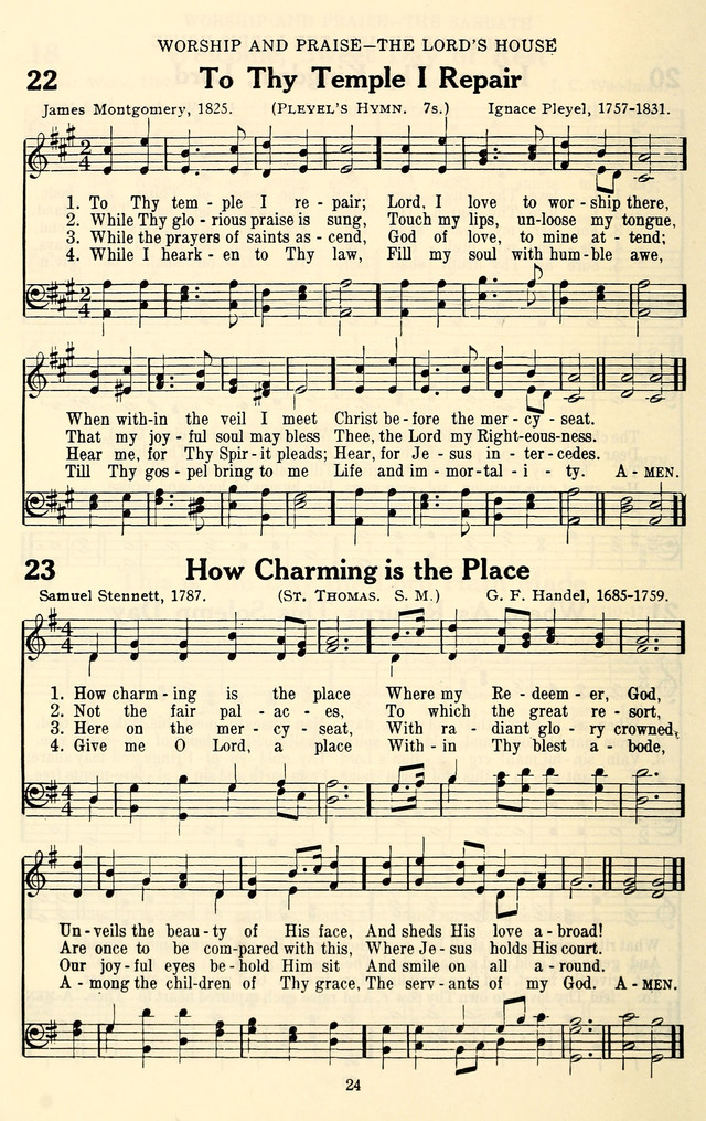 The Baptist Standard Hymnal: with responsive readings: a new book for all services page 16