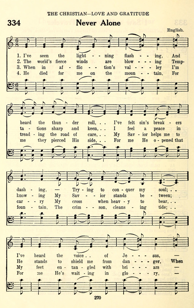 The Baptist Standard Hymnal: with responsive readings: a new book for all services page 262