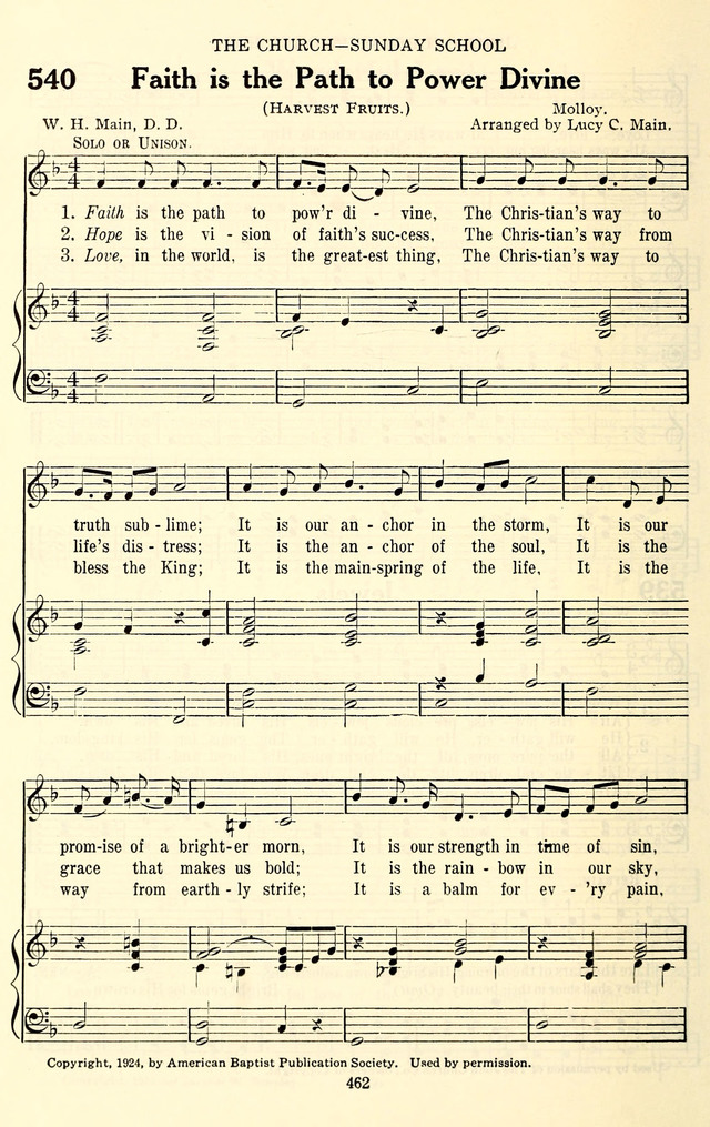 The Baptist Standard Hymnal: with responsive readings: a new book for all services page 454