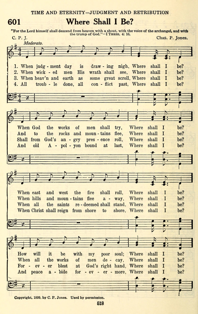 The Baptist Standard Hymnal: with responsive readings: a new book for all services page 510