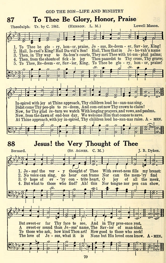 The Baptist Standard Hymnal: with responsive readings: a new book for all services page 62