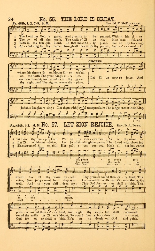 Bible Songs: consisting of selections from the psalms, set to music, suitable for Sabbath Schools, Prayer Meetings, etc. page 34