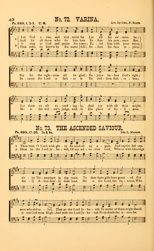 Bible Songs: consisting of selections from the psalms, set to music, suitable for Sabbath Schools, Prayer Meetings, etc. page 42