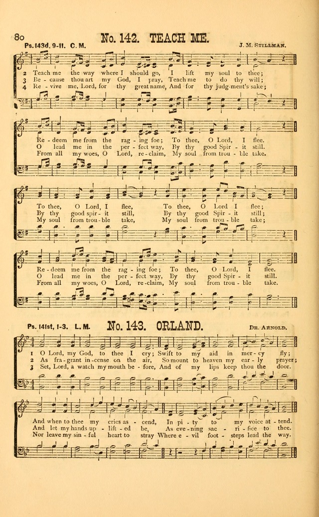 Bible Songs: consisting of selections from the psalms, set to music, suitable for Sabbath Schools, Prayer Meetings, etc. page 80