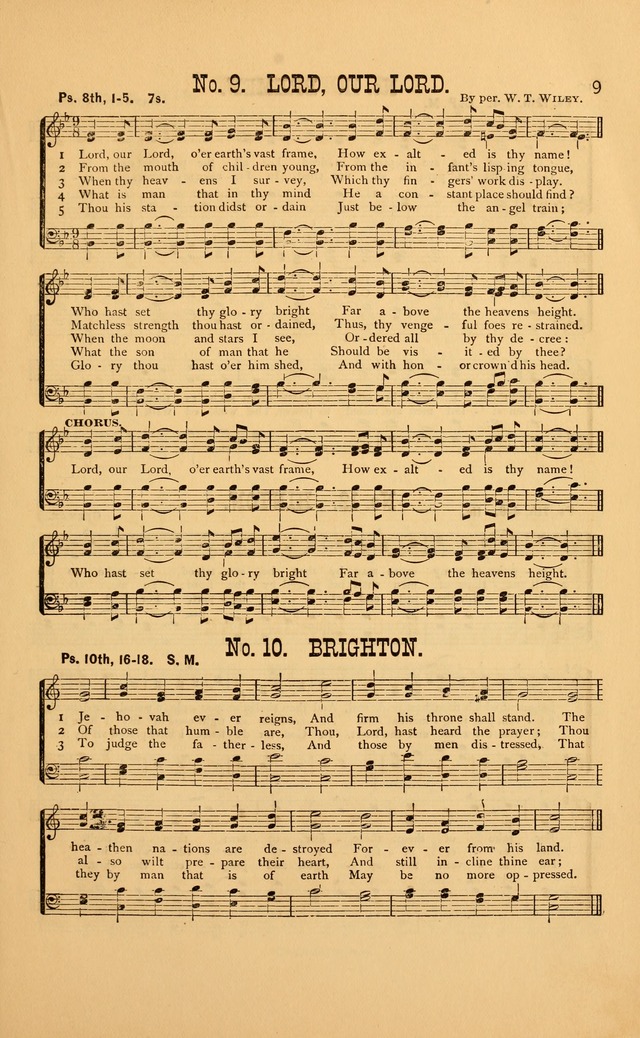 Bible Songs: consisting of selections from the psalms, set to music, suitable for Sabbath Schools, Prayer Meetings, etc. page 9