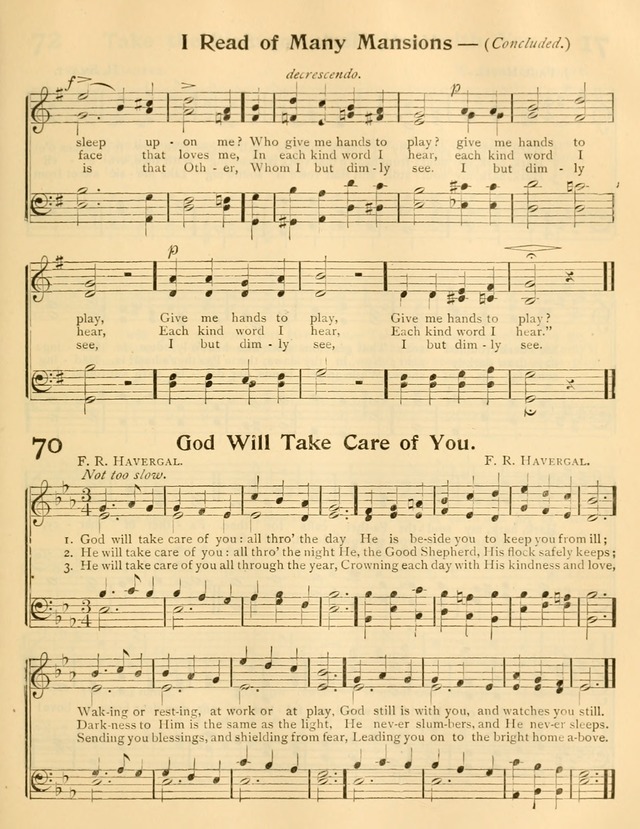 A Book of Song and Service: for Sunday school and home page 154