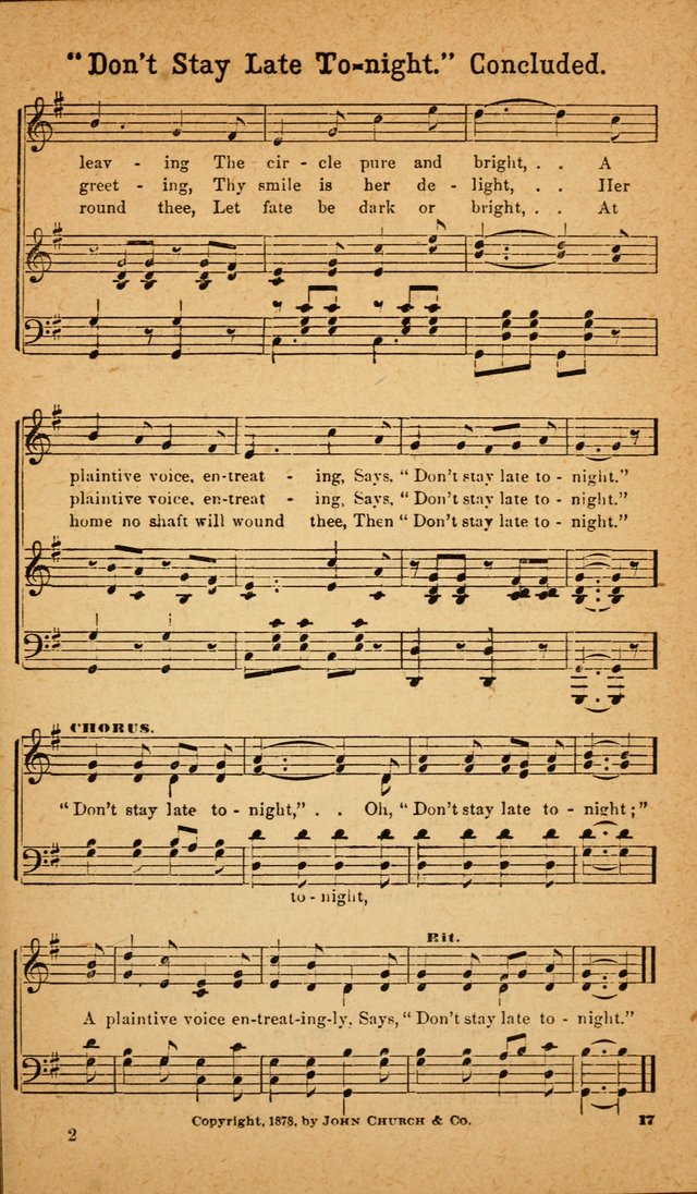 Bible Temperance Hymns page 18