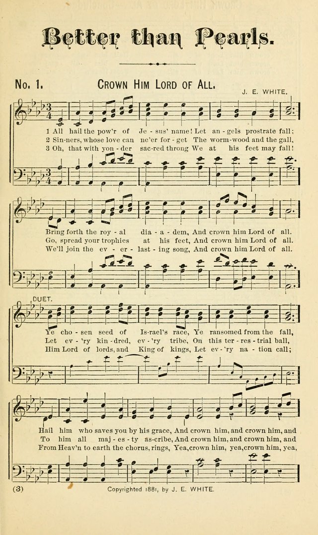 Better Than Pearls: sacred songs expressly adapted for gospel meetings page 4