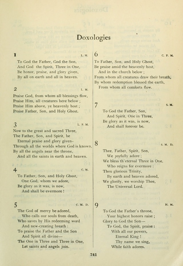 Book of Worship with Hymns and Tunes  page 747