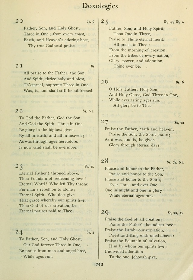 Book of Worship with Hymns and Tunes  page 749