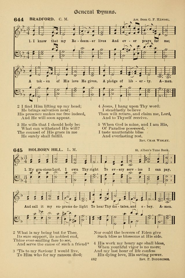 Hymnal Companion to the Prayer Book with Accompanying Tunes (Second Edition) page 483