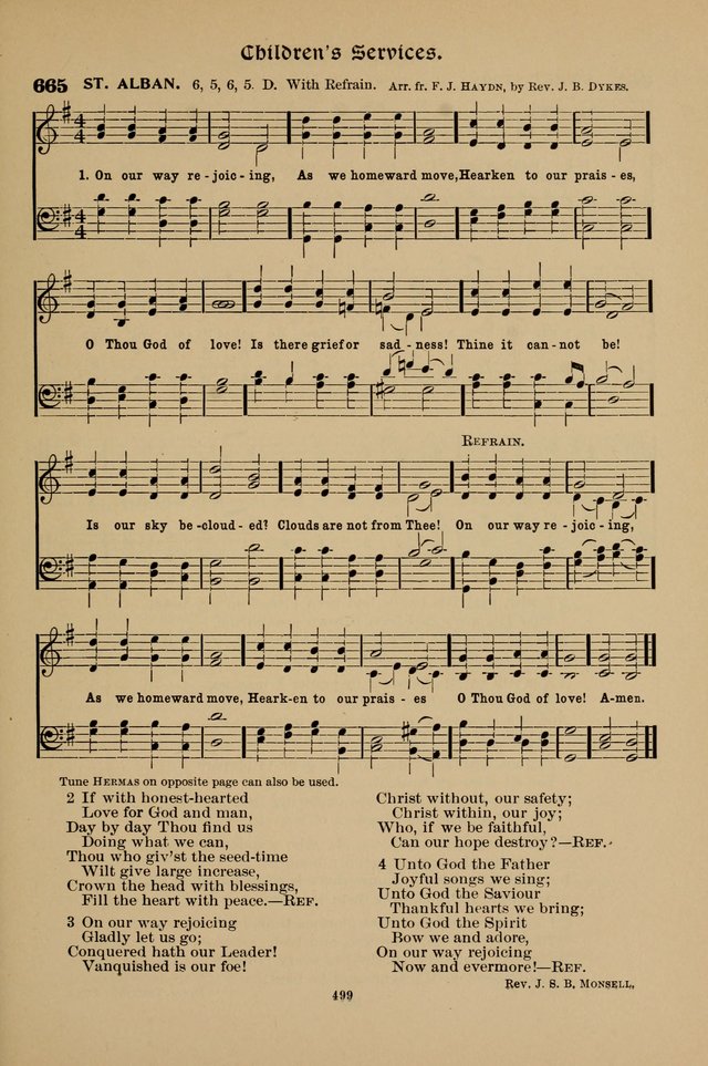 Hymnal Companion to the Prayer Book with Accompanying Tunes (Second Edition) page 500