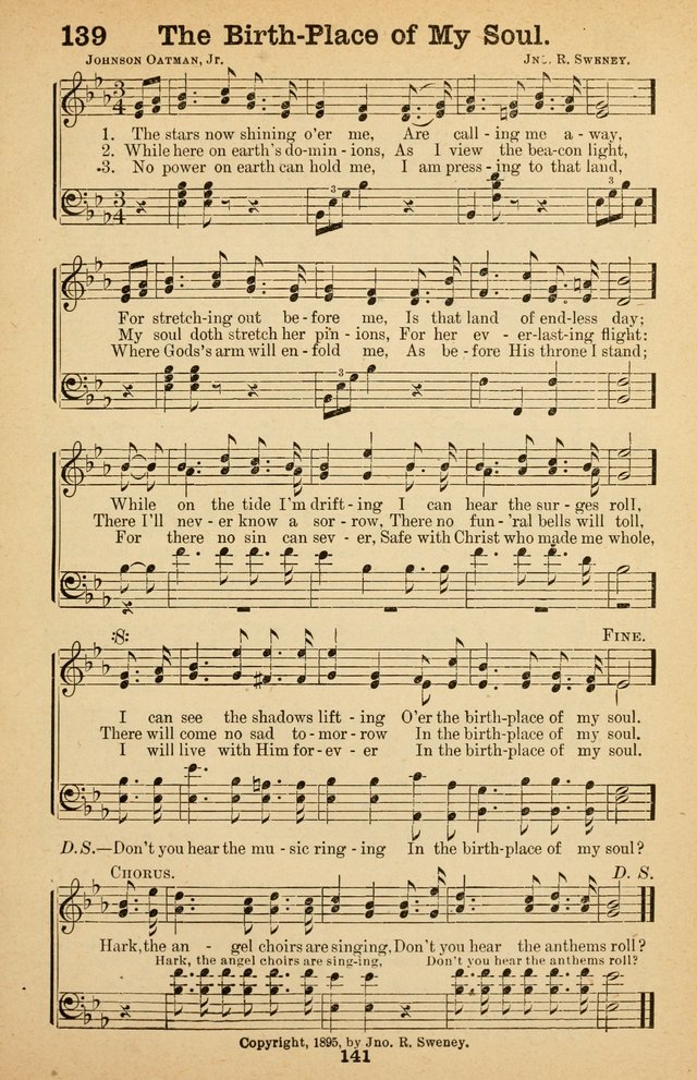 The Bow of Promise: hymns new and old for missionary and revival meetings and Sabbath-schools page 144
