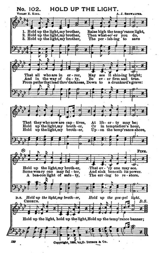 Bells of Victory: a collection of music for temperance meetings page 120