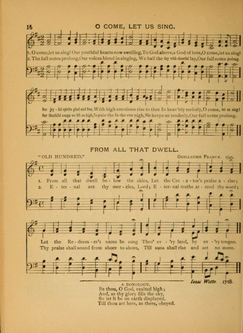 The Carol: a book of religious songs for the Sunday school and the home page 16