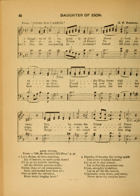 The Carol: a book of religious songs for the Sunday school and the home page 48