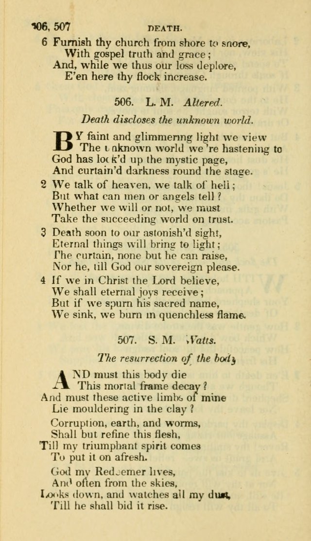 The Choice: in two parts; Part I, containing Psalms and hymns, Part II, containing spiritual songs; designed for public and private worship (6th ed.) page 299