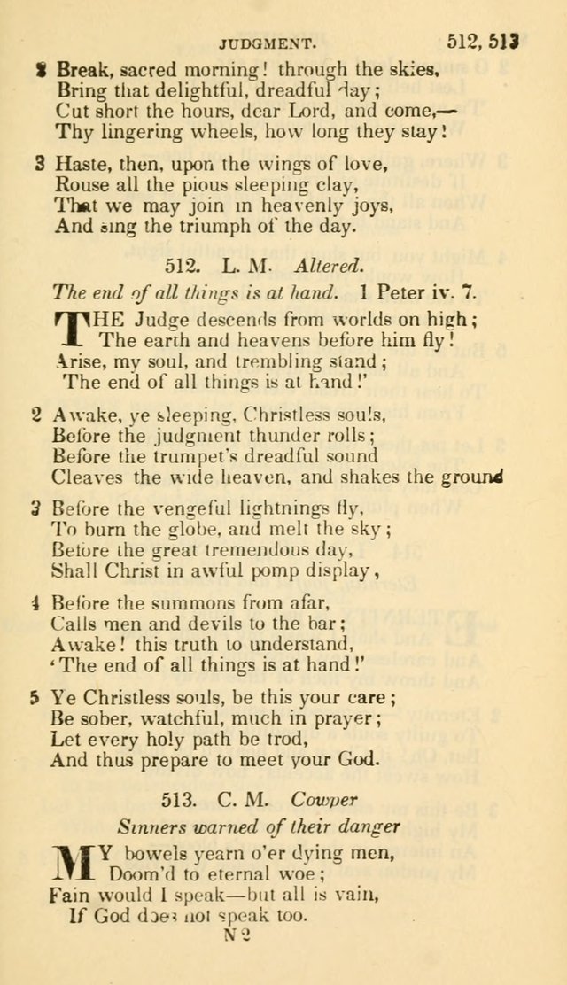 The Choice: in two parts; Part I, containing Psalms and hymns, Part II, containing spiritual songs; designed for public and private worship (6th ed.) page 302